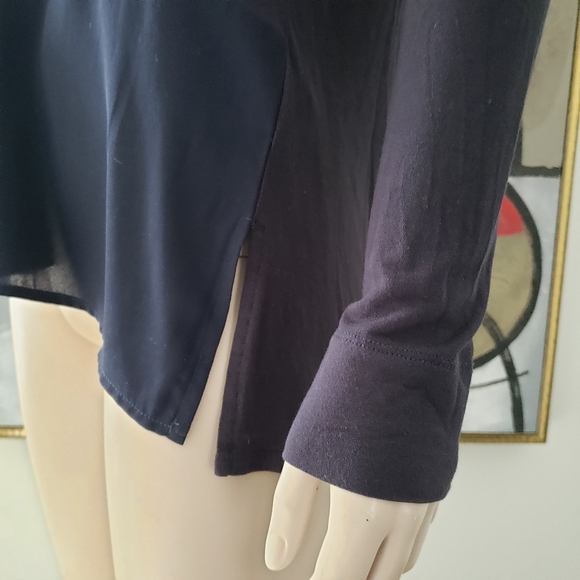 Ecru | Tonal Mix Media Blouse - Picture 9 of 9